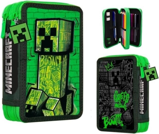 Minecraft Creeper töltött emeletes tolltartó