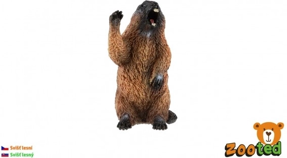 Műanyag mormota figura 6 cm