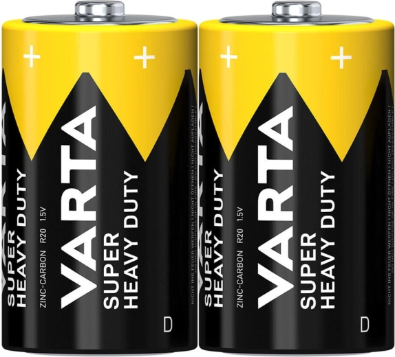 VARTA SuperLife D R20 cink-szén elemek 1,5 V (2 db)