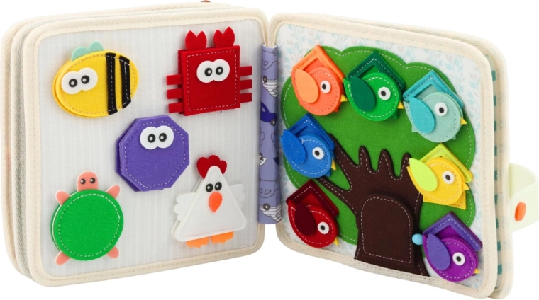 Játékos tanulás levehető formákkal és állatokkal