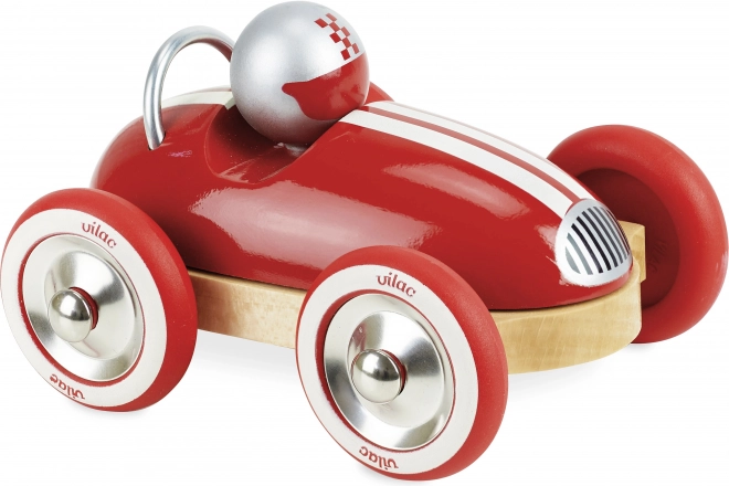 Vintage vörös fa Roadster autó