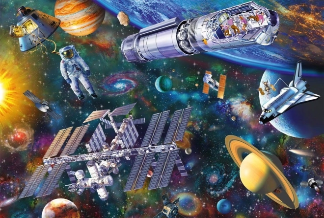 Schmidt Puzzle Űrbeli szórakozás 100 darabos