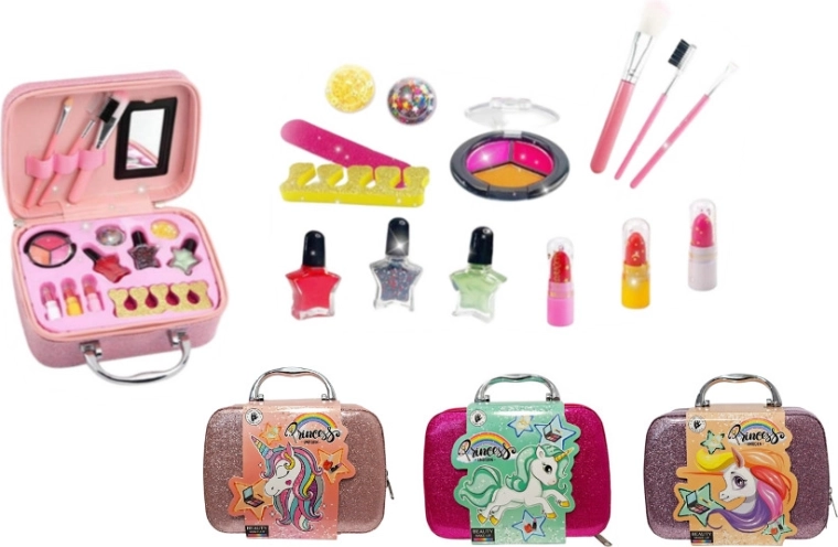 Kozmetikai készlet kis parádésoknak bőröndben