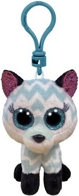 Meteor TY Beanie Boos Atlas – plüss róka kulcstartó 8,5 cm