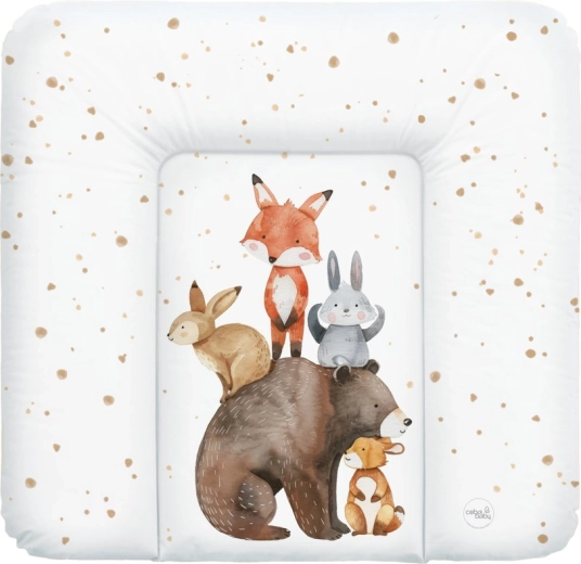 Ceba Baby puha pelenkázó alátét Basic Forest Friends 75 × 72 cm