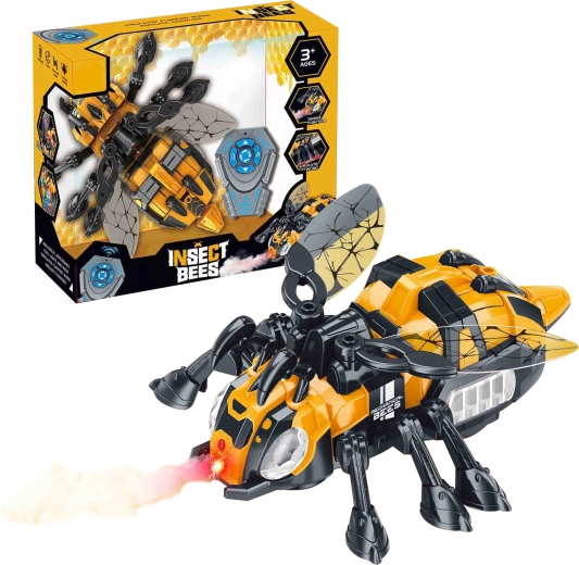 R/C mechanikus méhecske vízpárával és LED-világítással
