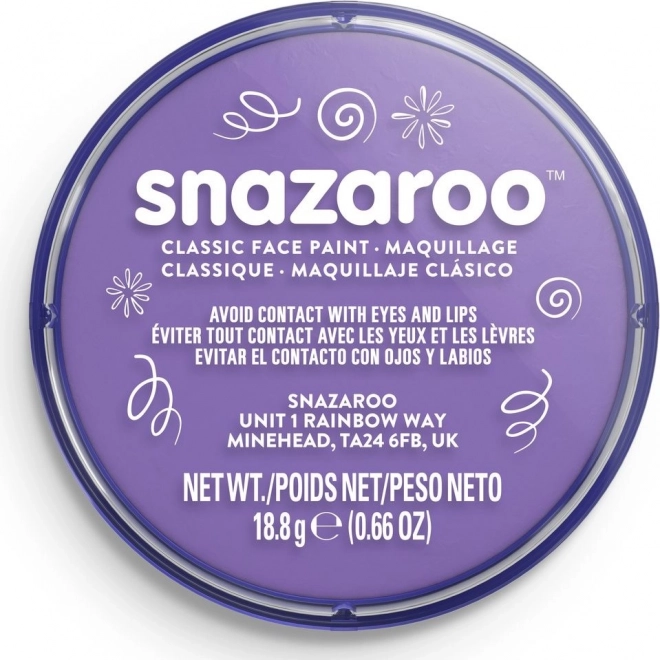 Snazaroo arcra festék világos lila 18 ml