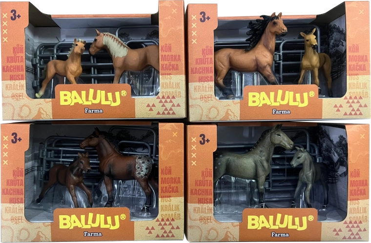BALULU játék készlet kancával és csikóval - 1 darab