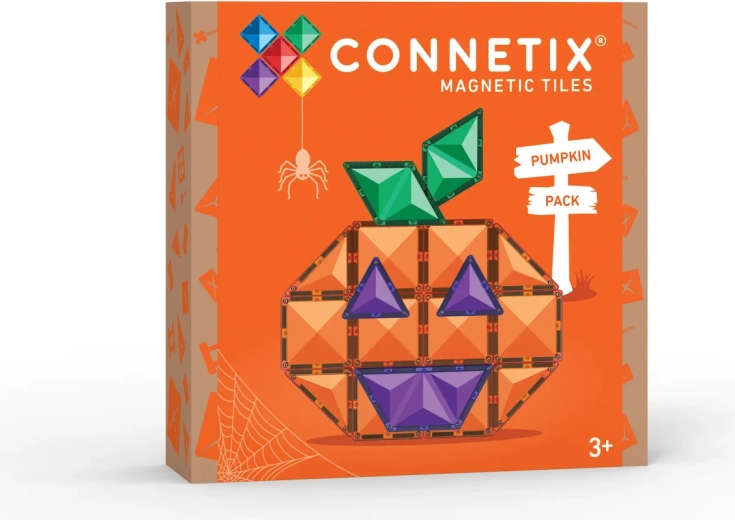 CONNETIX mágneses elemek készlete Halloween Pumpkin - 17 elem