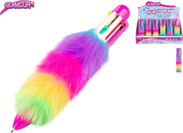 Szőrös glamour tollkészlet, 24 db