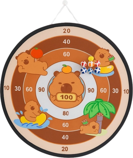Nagy, 73,5 cm-es céltábla aranyos kapibarakkal