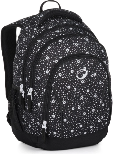 Bagmaster Supernova fekete–fehér diák hátizsák