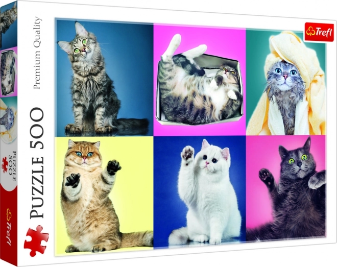 Trefl 500 darabos Puzzle Cicák
