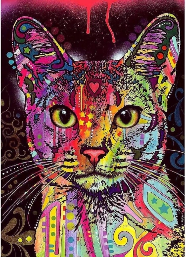 Puzzle 2000 darabos Abesszin macska