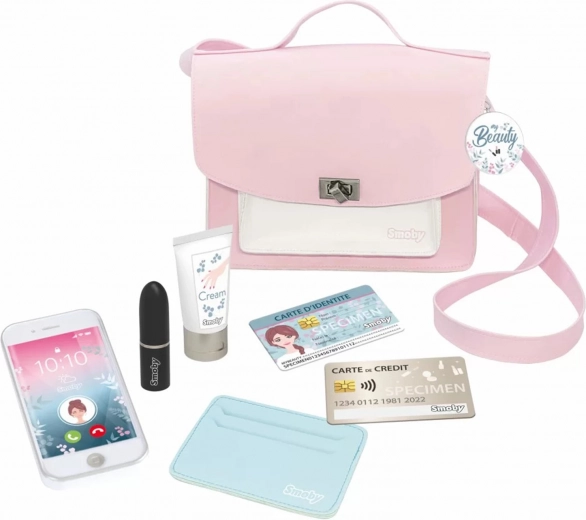Smoby My Beauty vállra akasztható lányka táska kiegészítőkkel