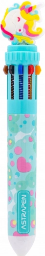 Astra golyóstoll 10 pasztell színnel, kék