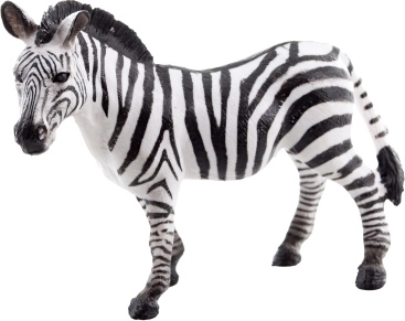 Műanyag zebra figura