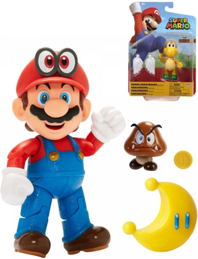 Nintendo Super Mario figura 10 cm kiegészítővel – 1 db