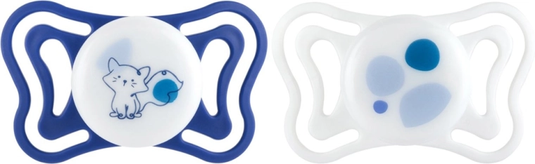 Chicco PhysioForma Light szilikon ortodontikus cumik kék 16–36 hónapos kortól 2 db