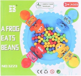 Éhes békák – interaktív társasjáték 3+ éves gyerekeknek