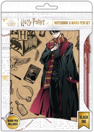 Harry Potter notesz tollal Navy & Gold