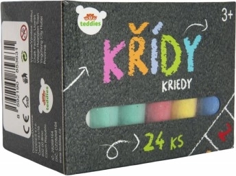 Színes járdai kréták 24 db egy dobozban