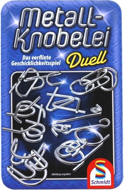 Schmidt fém ördöglakat-készlet Duell fémdobozban