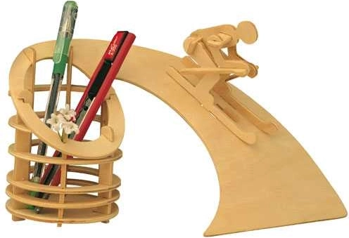 Woodcraft fa 3D puzzle – ceruzatartó Lesiklás