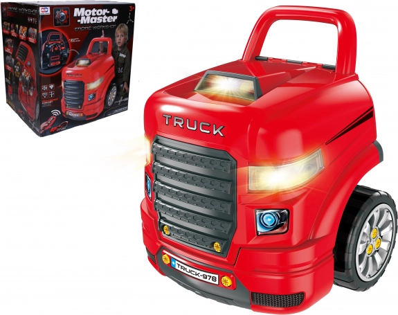 RC motoros csavarozó távirányítóval 40x39x47 cm - kamion