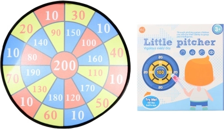 Nagy célpont tépőzáras labdákkal