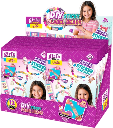 Kreatív karkötőkészítő készlet matricákkal