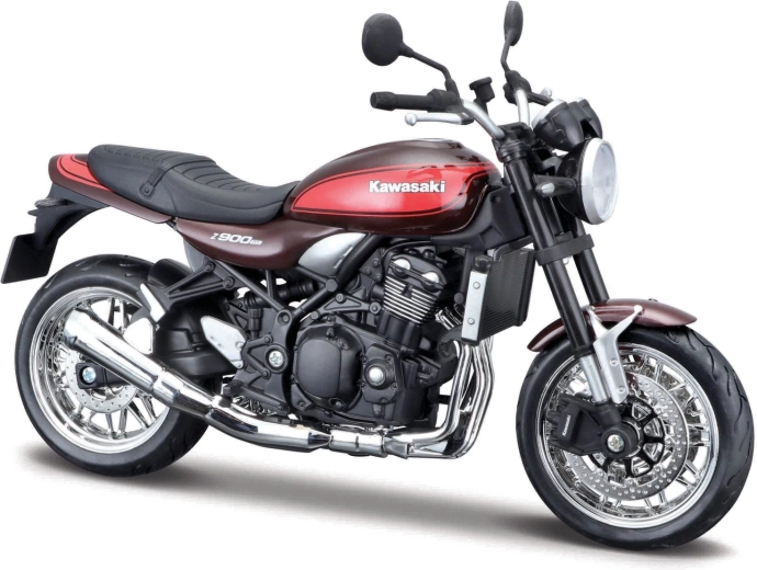 Maisto Kawasaki Z900RS motorkerékpár állvánnyal 1:12