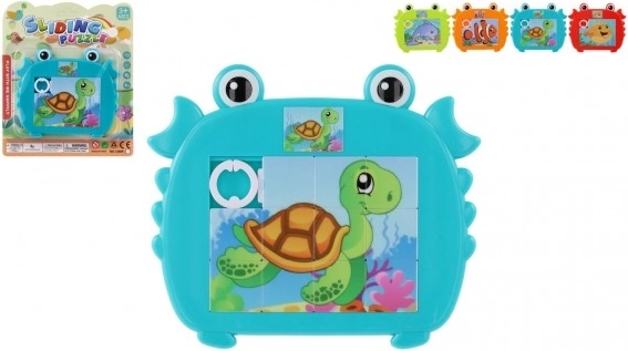 Gyermek csúszó puzzle rák tengeri állatokkal