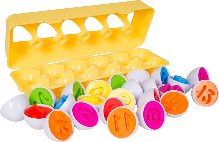 12 tojás 1–12 számokkal
