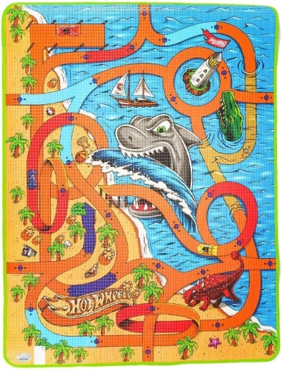 Hot Wheels versenypálya tengeri motívummal