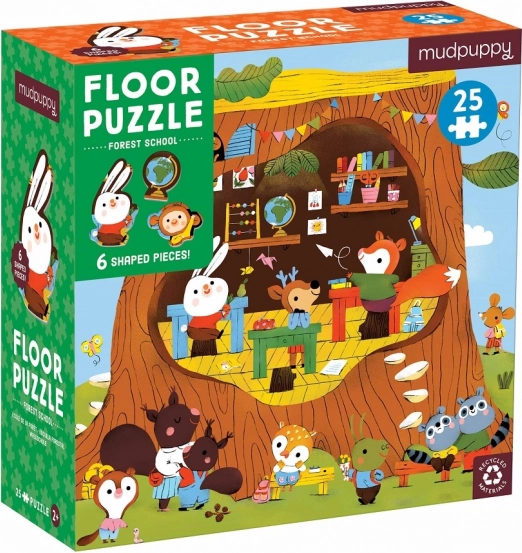 Padló puzzle Erdei óvoda formára vágott elemekkel