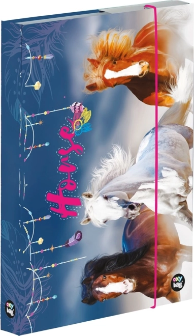 A5-ös füzetekhez doboz ló motívummal