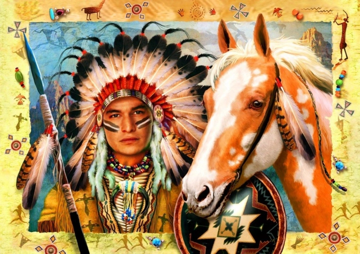 Puzzle Indián Főnök 1500 Darab Bluebirdtől