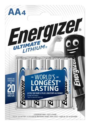 Energizer Ultimate Lithium AA ceruzaelemek 1,5 V – 4 db