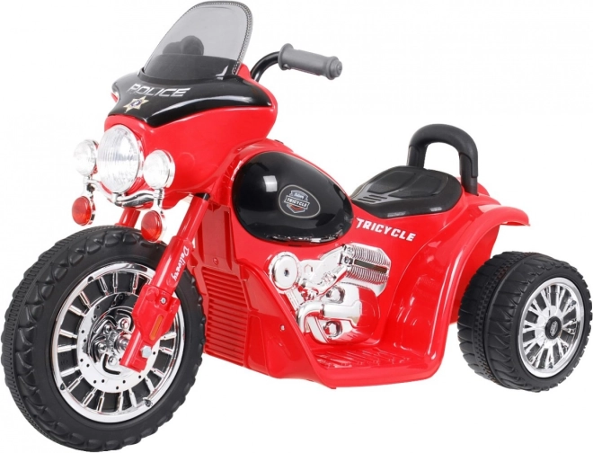 Gyermek elektromos chopper 3 kerékkel és LED világítással – Piros