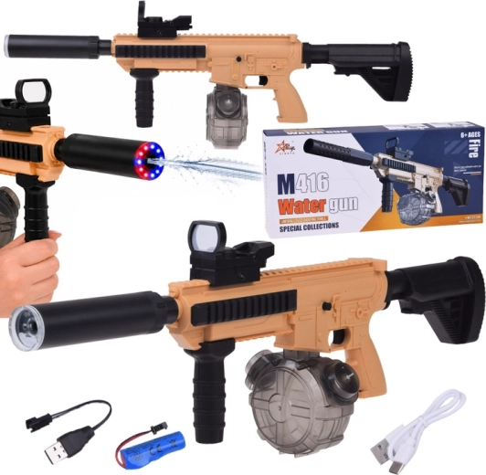 M416 elektromos vízipuska LED világítással