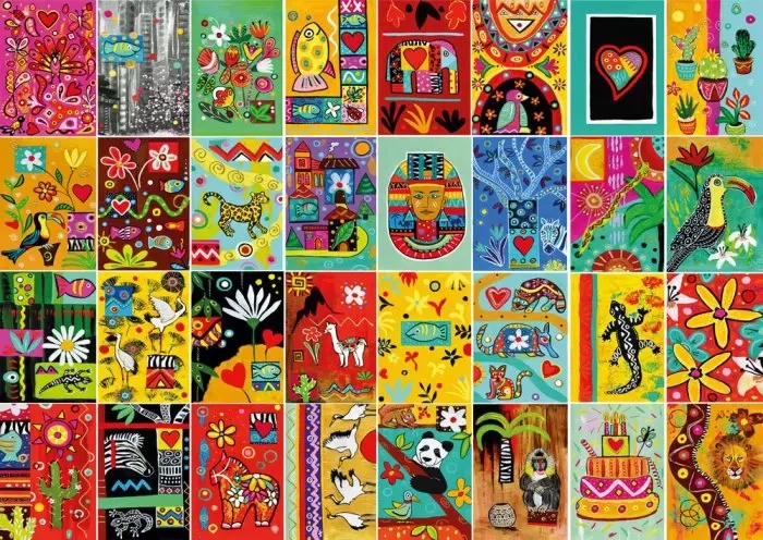 Pop-art mozaikás puzzle 1000 darabbal MAGNOLIA