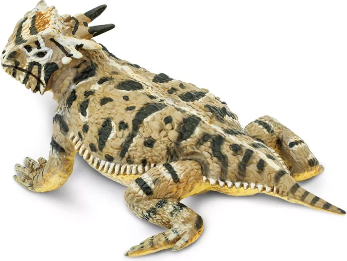 Safari Ltd. szarvas varangyos gyík – élethű gyíkfigura - 1 db