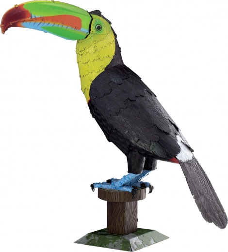 Fém 3D puzzle Rövidcsőrű tukán