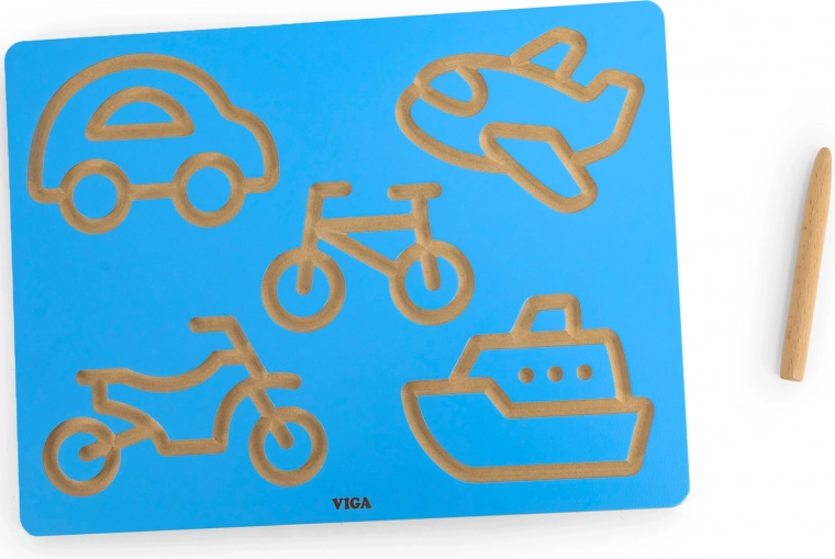 Viga grafomotoros tábla – járművek