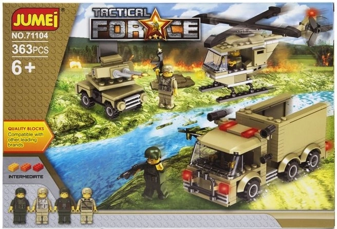 Jumei Tactical Force építőkészlet – taktikai egységek, 363 darab – 1 db