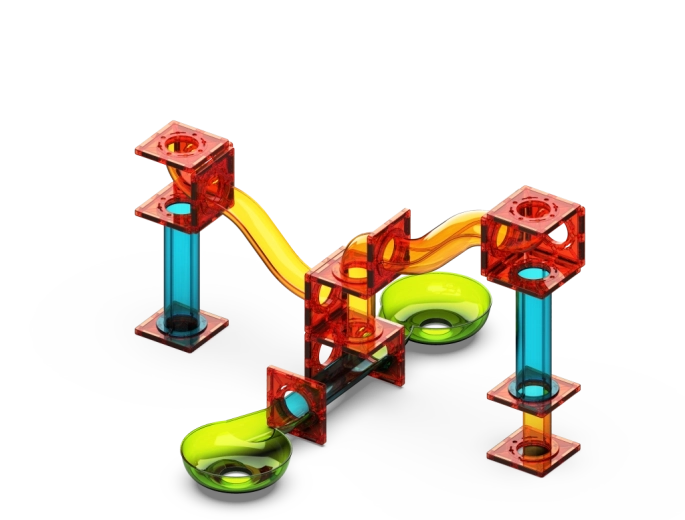 Áttetsző, színes elemek szemléletes szórakozáshoz