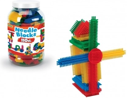 Kreatív ježve kreatív kocka műanyag csomagolásban 110 darab