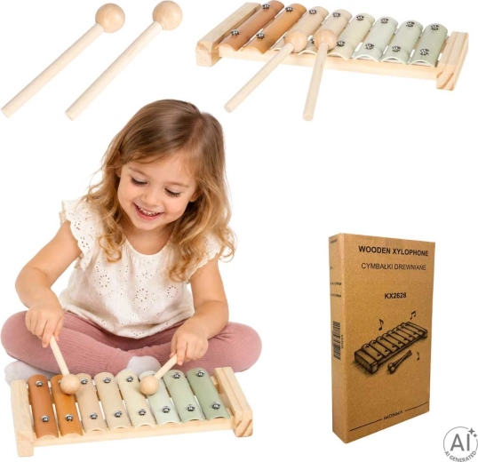 Fa gyermekcimbalom 8 hanggal
