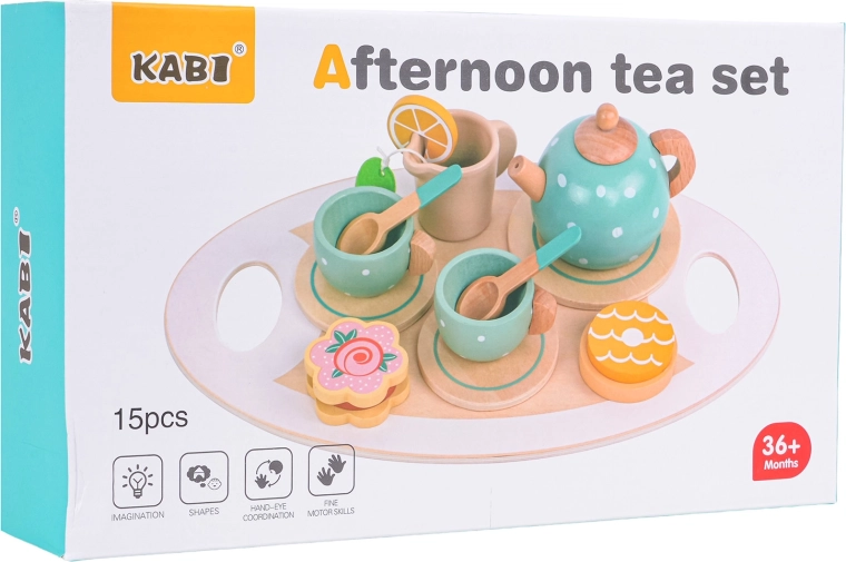 Fa teáskészlet kiegészítőkkel